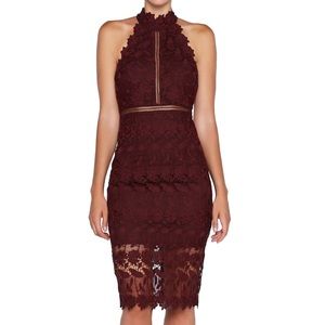 Bardot Noni Lace Halter Dress